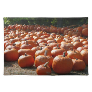 Pumpkin Patch Autumn Harvest Photography Placemat