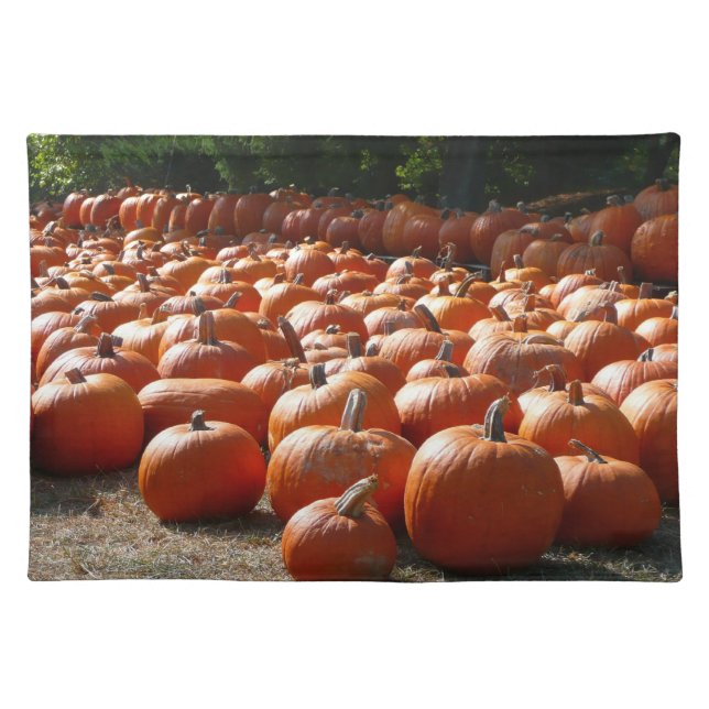 Pumpkin Patch Autumn Harvest Photography Placemat (Front)