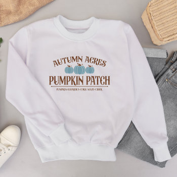 Pumpkin Patch Autumn Themed Sweatshirt by heartlocked at Zazzle
