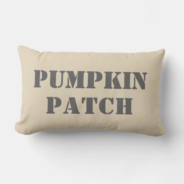 Pumpkin Patch Autumn Throw Pillow (Front)