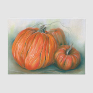 Pumpkin Patch Autumn Trio Pastel Art Tissue Paper