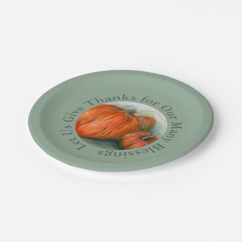 Pumpkin Patch Autumn Trio Thanksgiving Paper Plates