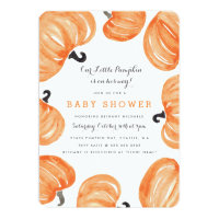 Pumpkin Patch Baby Shower Card