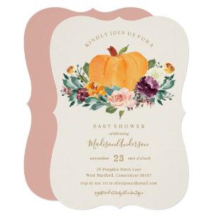 thanksgiving baby shower invitations