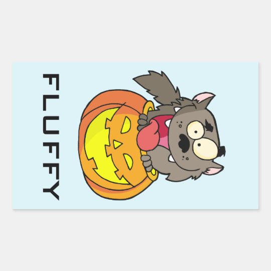 Pumpkin Patch Baby Wild Beast Rectangular Sticker