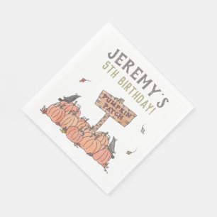 Pumpkin Patch Birthday Napkins