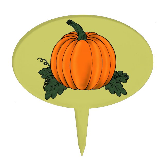 Pumpkin Patch Cake Pick (Front)