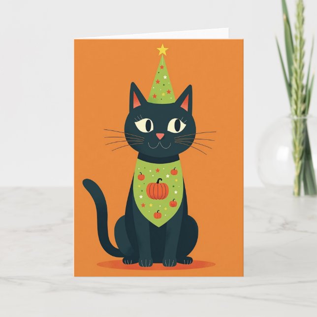 Pumpkin Patch Cat Card (Front)