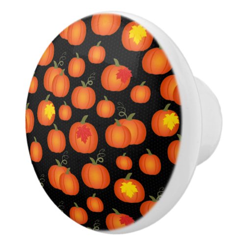 Pumpkin Patch Ceramic Knob