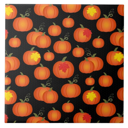 Pumpkin Patch  Ceramic Tile