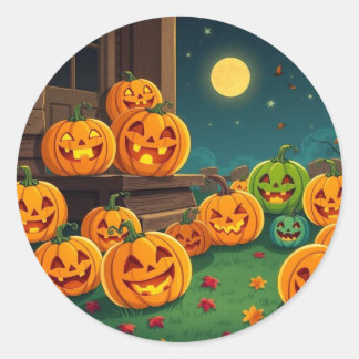 Pumpkin Patch  Classic Round Sticker