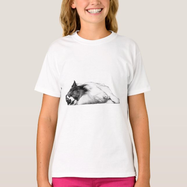 Pumpkin Patch Corgi Attitude T-Shirt (Front)