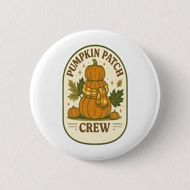 Pumpkin Patch Crew Button (Front)