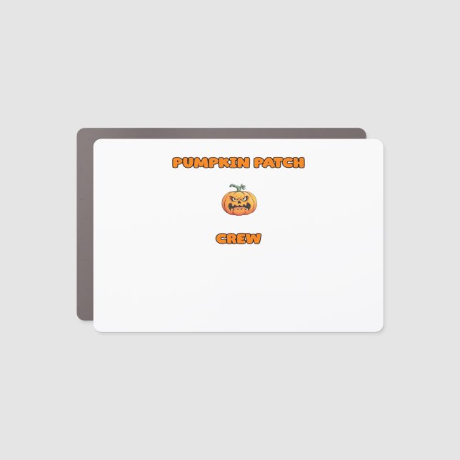 Pumpkin Patch Crew Matching Fall Outfits Classic T Car Magnet (Front)