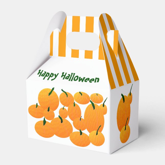 Pumpkin Patch Custom Favor Boxes (Front Side)