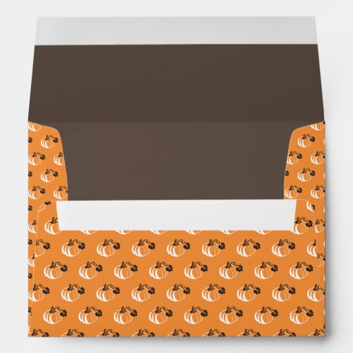 Pumpkin Patch Delight Charming Patterned Pumpkin Envelope