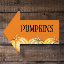 Pumpkin Patch Direction Arrow Sign