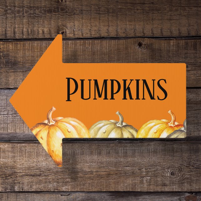 Pumpkin Patch Direction Arrow Sign (Creator Uploaded)