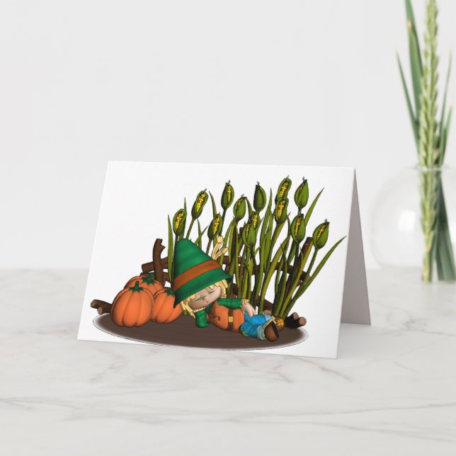 Pumpkin Patch Dreamer Thanksgiving card (Front)