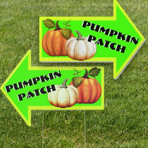 Pumpkin Patch Easy Read Farm Directional Sign