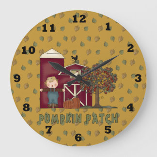 Pumpkin Patch Fall Clock