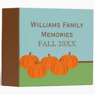 Pumpkin Patch Fall Halloween Binder (2 inch)