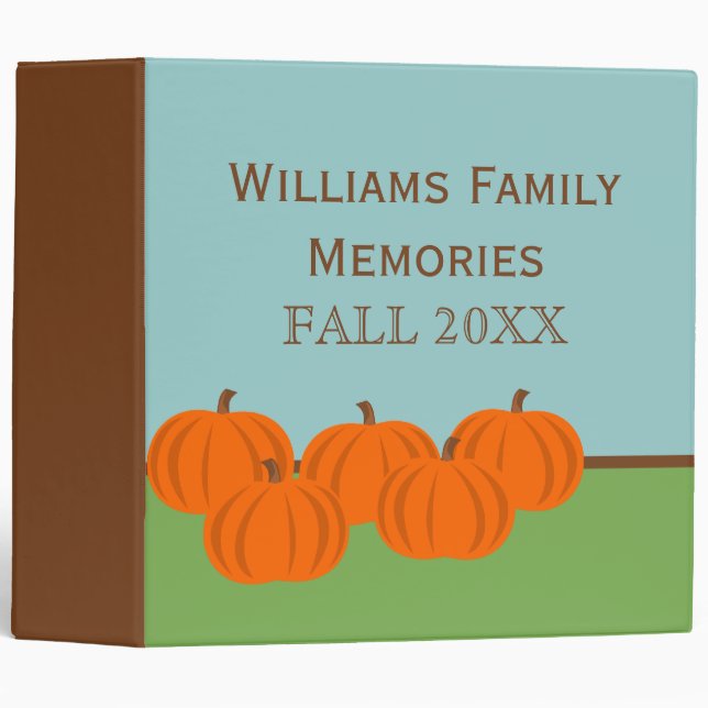Pumpkin Patch Fall Halloween Binder (2 inch) (Front/Spine)