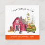 Pumpkin Patch Family Farm Vintage Truck Fall  Square Business Card