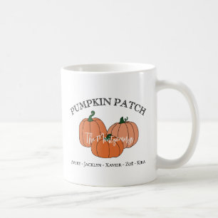 Pumpkin Patch Family or Company Employee Names Coffee Mug