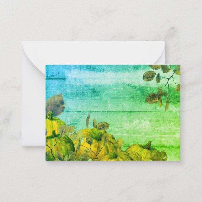 Pumpkin Patch Flat Note Card (Front)