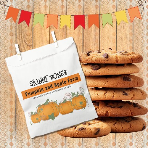 Pumpkin Patch Food Ideas Favor Bag