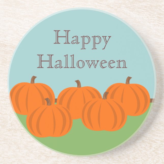 Pumpkin Patch Halloween Coaster (Front)