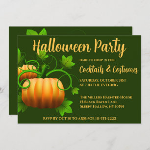 Pumpkin Patch Halloween Party Invitation
