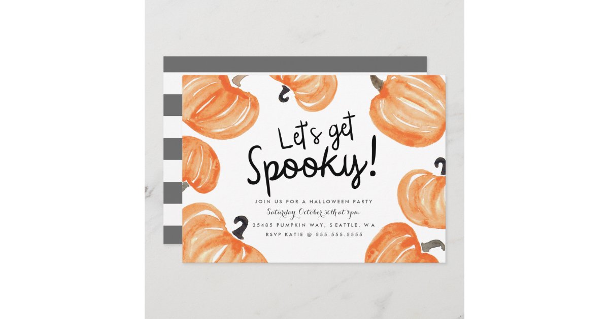 Pumpkin Patch Halloween Party Invitation