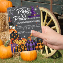 Pumpkin Patch Halloween Party Invitation