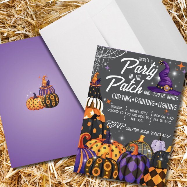 Pumpkin Patch Halloween Party Invitation (Creator Uploaded)