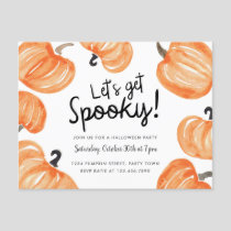 Pumpkin Patch Halloween Party Invitation Postcard
