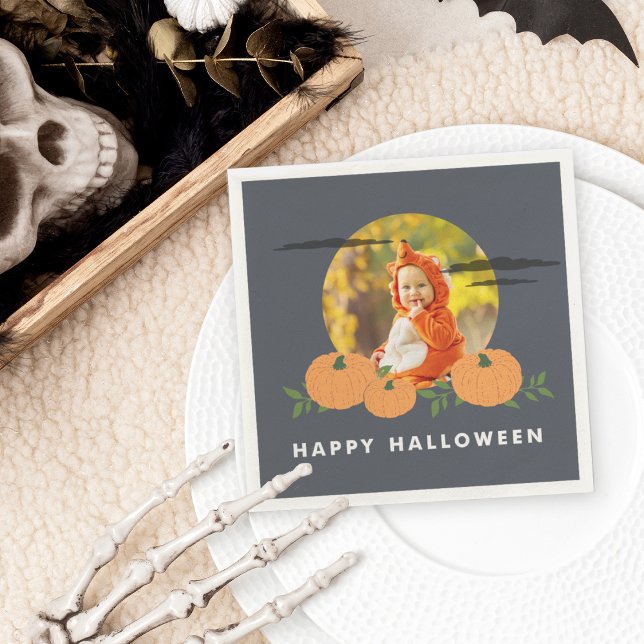 Pumpkin Patch Halloween Photo Napkins (Creator Uploaded)