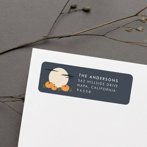 Pumpkin Patch Halloween Return Address Label