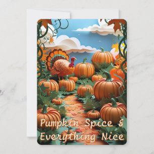 Pumpkin Patch Harvest Holiday Card