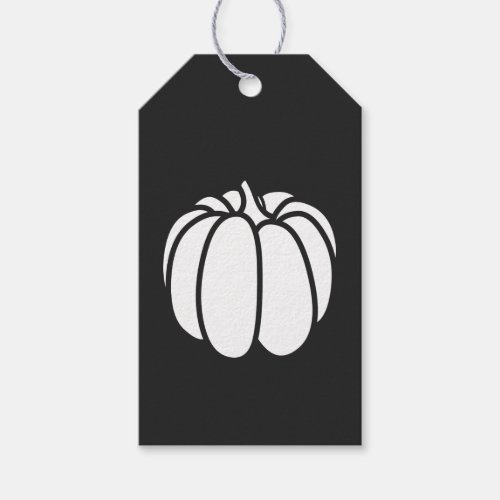 Pumpkin Patch in Black Gift Tag