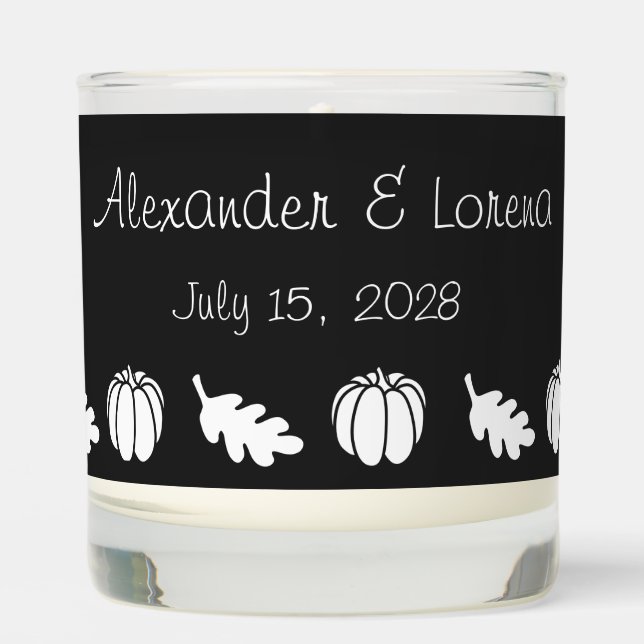 Pumpkin Patch in Black Scented Candle (Front)