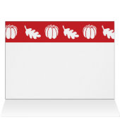 Pumpkin Patch in Cherry Thank You Card (Inside Horizontal (Top))