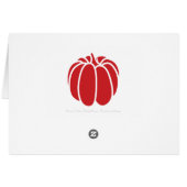 Pumpkin Patch in Cherry Thank You Card (Back Horizontal)