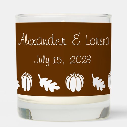 Pumpkin Patch in Chocolate Brown Scented Candle