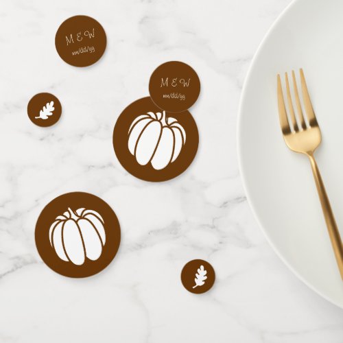 Pumpkin Patch in Chocolate Table Confetti