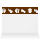 Pumpkin Patch in Chocolate Thank You Card (Inside Horizontal (Top))
