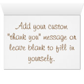 Pumpkin Patch in Chocolate Thank You Card (Inside Horizontal (Bottom))