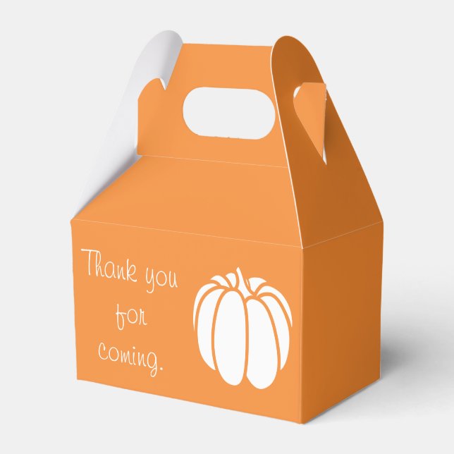 Pumpkin Patch in Orange Favor Box (Front Side)