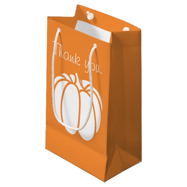 Pumpkin Patch in Orange Gift Bag (Front Angled)